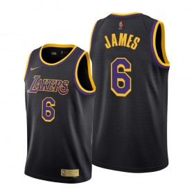 Maglia NBA Los Angeles Lakers LeBron James 6 Nike 2021-22 Earned Edition Swingman - Uomo